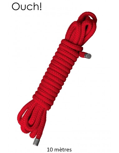  Corde de bondage Japonais 10m rouge - Ouch - Men Avenue - SexShop Gay