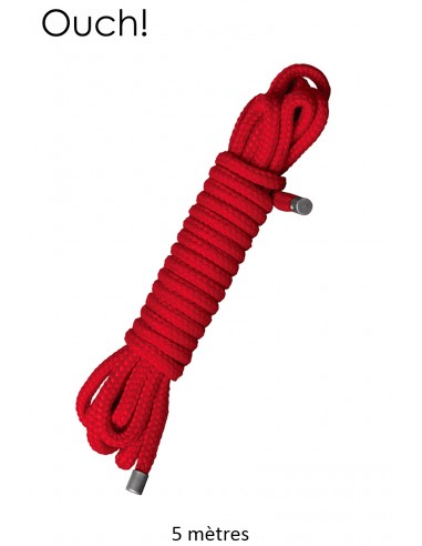  Corde de bondage Japonais 5m rouge - Ouch - Men Avenue - SexShop Gay