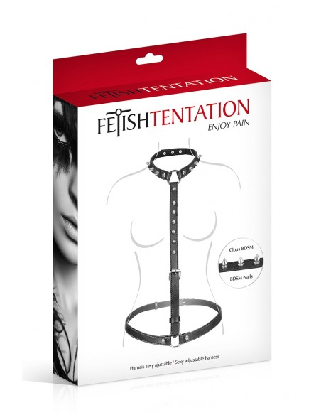  Harnais buste à pointes - Fetish Tentation - Men Avenue - SexShop Gay