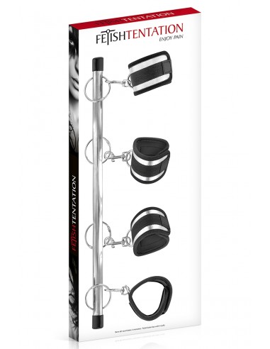  Barre de soumission 4 menottes Fetish Tentation - Men Avenue - SexShop Gay