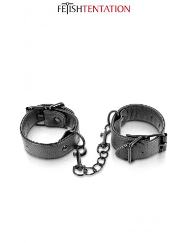  Menottes simili cuir ajustables - Fetish Tentation - Men Avenue - SexShop Gay