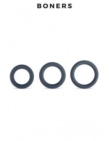  Kit de 3 anneaux de pénis - Boners - Men Avenue - SexShop Gay