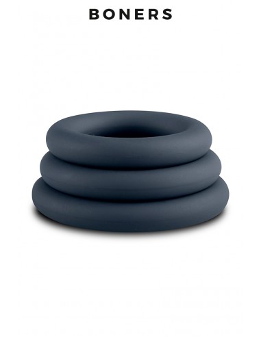  Kit de 3 anneaux de pénis - Boners - Men Avenue - SexShop Gay