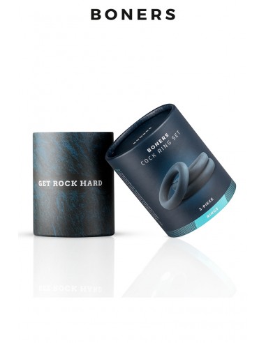  Kit de 3 anneaux de pénis - Boners - Men Avenue - SexShop Gay