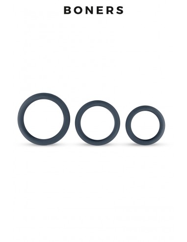  Kit de 3 anneaux de pénis larges - Boners - Men Avenue - SexShop Gay