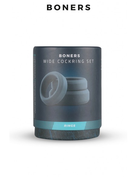  Kit de 3 anneaux de pénis larges - Boners - Men Avenue - SexShop Gay