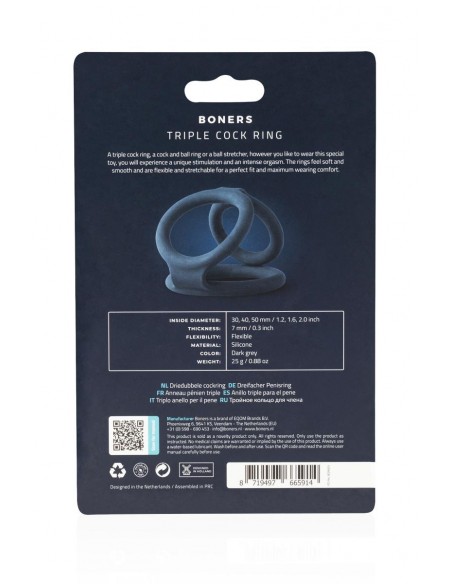  Triple Ring Boners - Men Avenue - SexShop Gay
