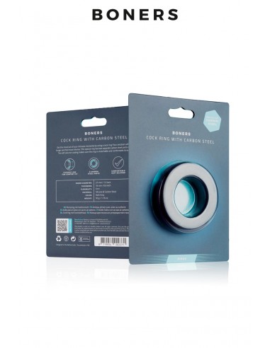  Anneau pénien silicone et acier - Boners - Men Avenue - SexShop Gay