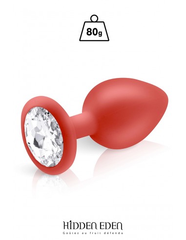  Plug bijou silicone rouge L - Hidden Eden - Men Avenue - SexShop Gay