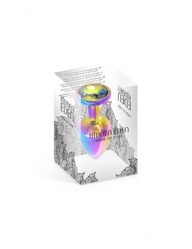  Plug bijou aluminium Rainbow XS - Hidden Eden - Men Avenue - SexShop Gay