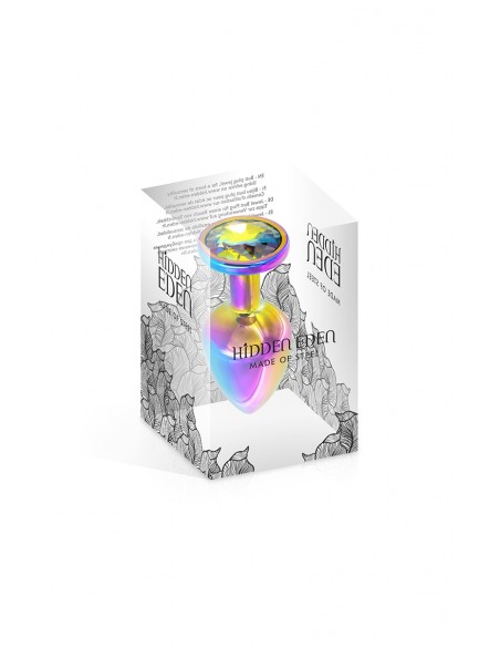  Plug bijou aluminium Rainbow XS - Hidden Eden - Men Avenue - SexShop Gay