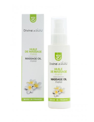  Huile de massage BIO Monoi - Divinextases - Men Avenue - SexShop Gay