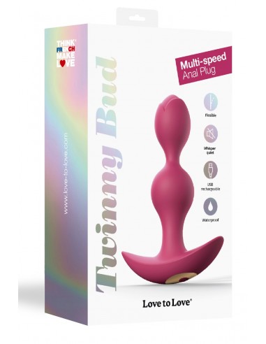  Plug anal vibrant Twinny Bud prune - Men Avenue - SexShop Gay