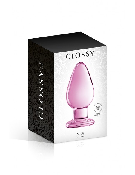  Plug anal verre Glossy Toys n° 25 Pink - Men Avenue - SexShop Gay