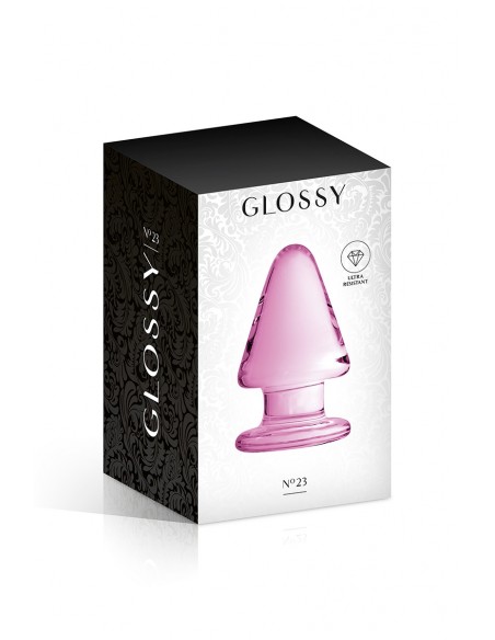  Plug anal verre Glossy Toys n° 23 Pink - Men Avenue - SexShop Gay