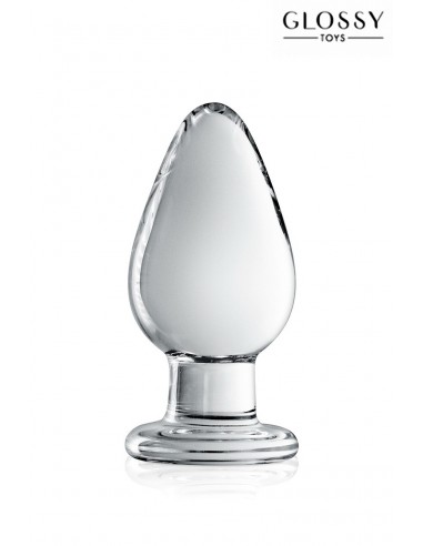  Plug anal verre Glossy Toys n° 25 Clear - Men Avenue - SexShop Gay