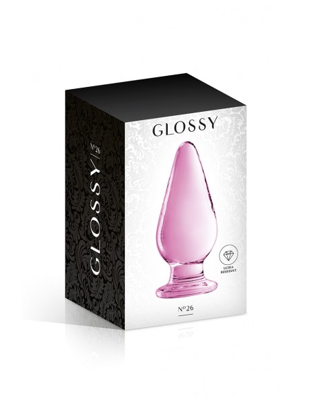  Plug anal verre Glossy Toys n° 26 Pink - Men Avenue - SexShop Gay