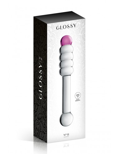  Dildo verre Glossy Toys n° 11 - Men Avenue - SexShop Gay