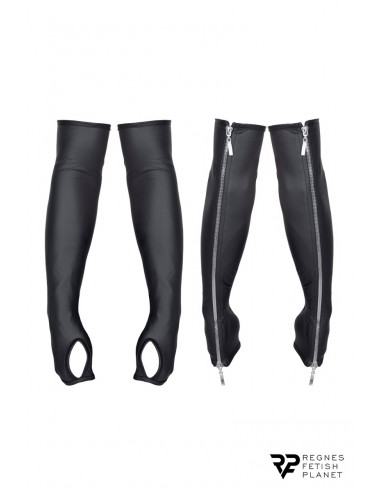  Gants longs en wetlook avec fermetures éclair - Regnes - Men Avenue - SexShop Gay