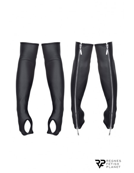  Gants longs en wetlook avec fermetures éclair - Regnes - Men Avenue - SexShop Gay