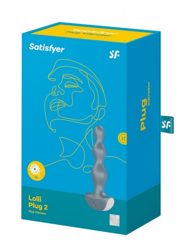  Plug anal vibrant Lolli Plug 2 gris - Satisfyer - Men Avenue - SexShop Gay