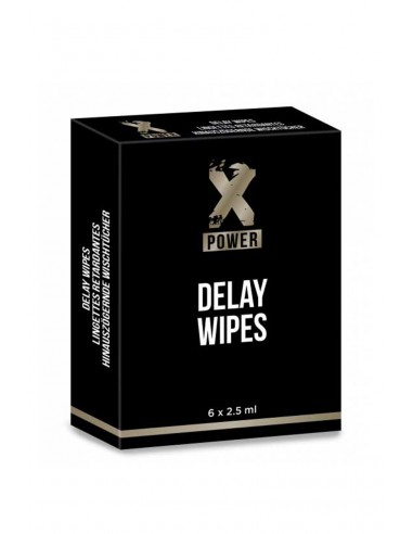  6 lingettes retardantes - XPOWER - Men Avenue - SexShop Gay