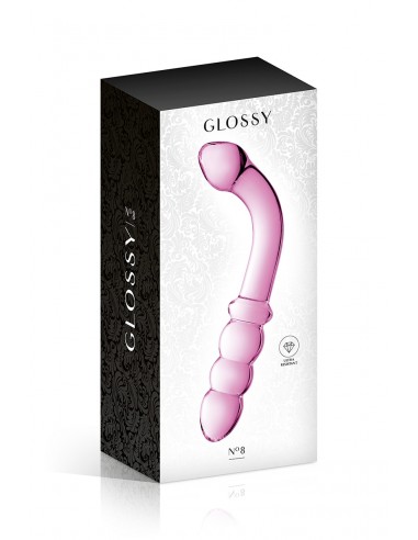  Gode verre Glossy Toys  n° 8 Pink - Men Avenue - SexShop Gay