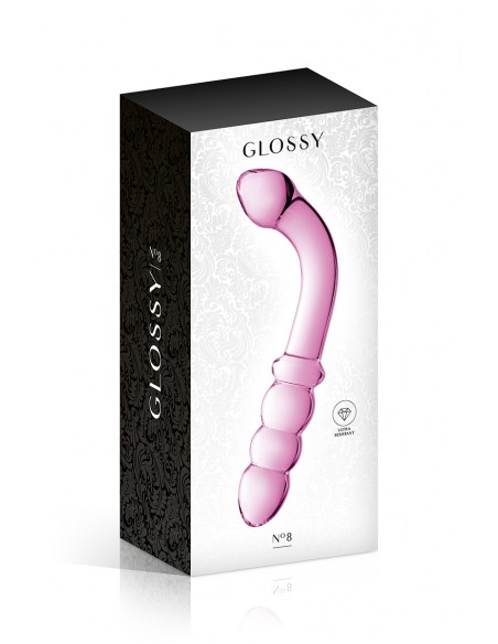  Gode verre Glossy Toys  n° 8 Pink - Men Avenue - SexShop Gay