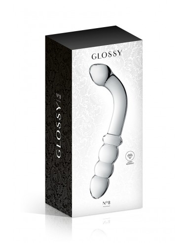  Gode verre Glossy Toys  n° 8 Clear - Men Avenue - SexShop Gay