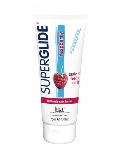  Lubrifiant Comestible SuperGlide framboise - HOT - Men Avenue - SexShop Gay