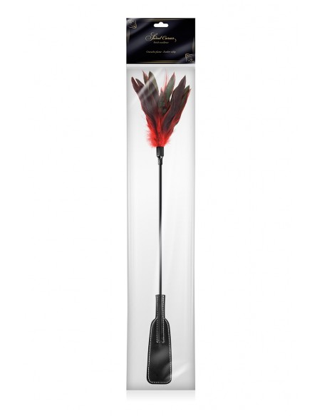  Tapette à plumes rouges et noires - Sweet caress - Men Avenue - SexShop Gay