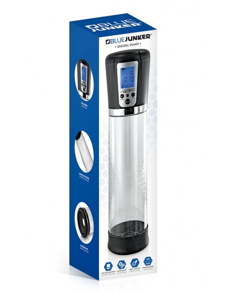  Pompe à pénis numérique et écran LCD  - Blue Junker - Men Avenue - SexShop Gay