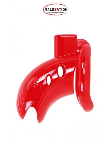  Cage de chasteté ABS rouge - Malesation - Men Avenue - SexShop Gay