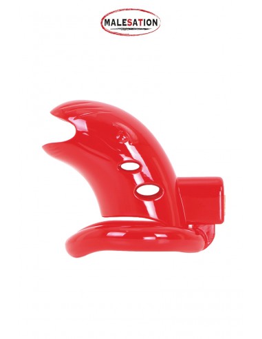  Cage de chasteté ABS rouge - Malesation - Men Avenue - SexShop Gay