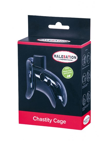  Cage de chasteté ABS noire - Malesation - Men Avenue - SexShop Gay
