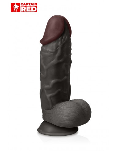  Gode XXL The Strong Black 26 x 6,5 cm - Captain Red - Men Avenue - SexShop Gay