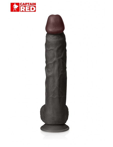  Gode XXL Prodigy Black 32 x 6 cm - Captain Red - Men Avenue - SexShop Gay