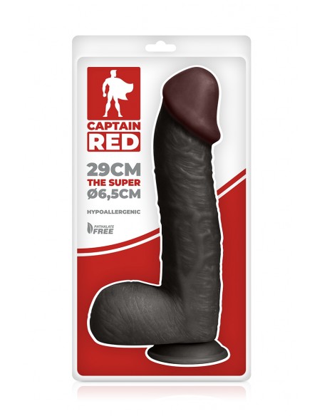 Gode Amazing Black 23 x 5 cm - Captain Red - Men Avenue - SexShop Gay