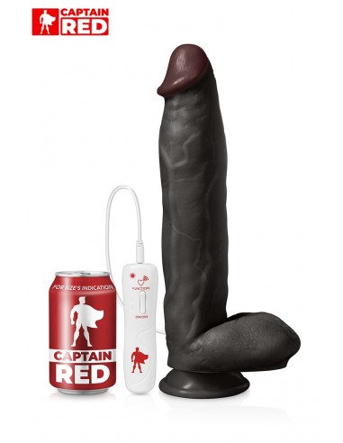  Vibro XXL The Power Black 31 x 6 cm - Captain Red - Men Avenue - SexShop Gay