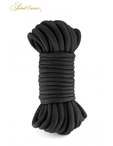  Corde de bondage noire 10m - Sweet Caress - Men Avenue - SexShop Gay