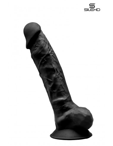  Gode double densité noir 20 cm - SilexD - Men Avenue - SexShop Gay