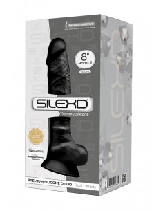  Gode double densité noir 20 cm - SilexD - Men Avenue - SexShop Gay 2