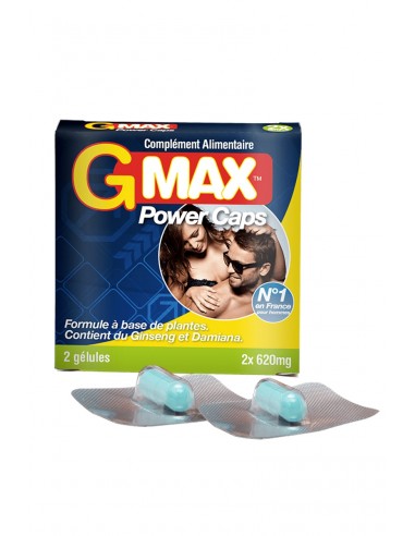  G-Max Power Caps Homme (2 gélules) - Men Avenue - SexShop Gay