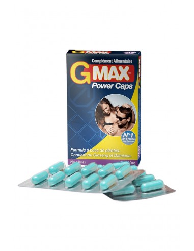  G-Max Power Caps Homme (20 gélules) - Men Avenue - SexShop Gay