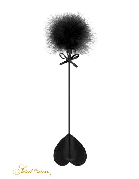  Tapette coeur avec pompon noir - Sweet Caress - Men Avenue - SexShop Gay