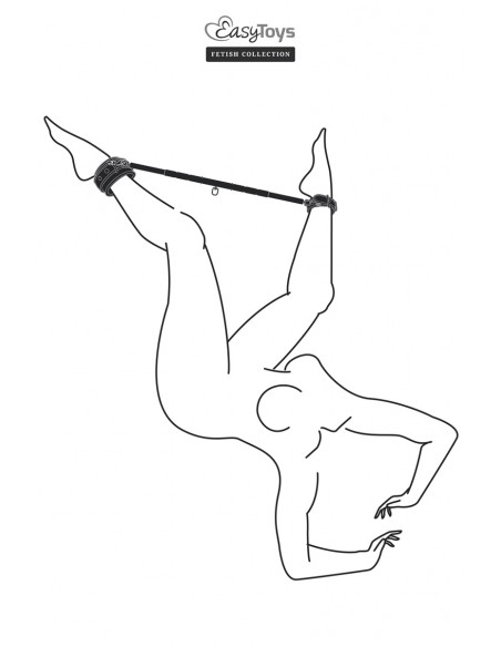  Barre d'écartement ajustable - Easytoys Fetish Collection - Men Avenue - SexShop Gay