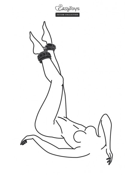  Menottes de cheville - Easytoys Fetish Collection - Men Avenue - SexShop Gay