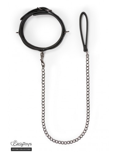  Collier fétichiste et laisse - Easytoys Fetish Collection - Men Avenue - SexShop Gay