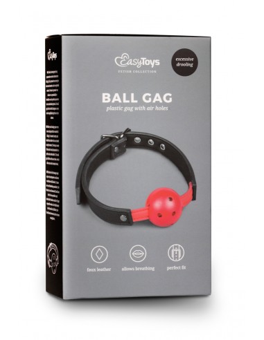  Gagged Ball avec balle rouge - EasyToys Fetish Collection - Men Avenue - SexShop Gay