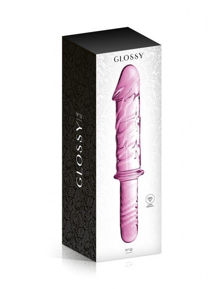  Gode verre Glossy Toys  n° 12 Pink - Men Avenue - SexShop Gay